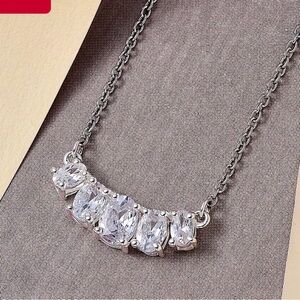 Classy Simulated Diamond Necklace